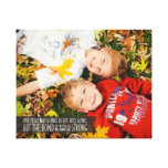 Sibling Bond Quote Wrapped Canvas With Your Photo at Zazzle