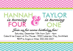 sibling invitations zazzle