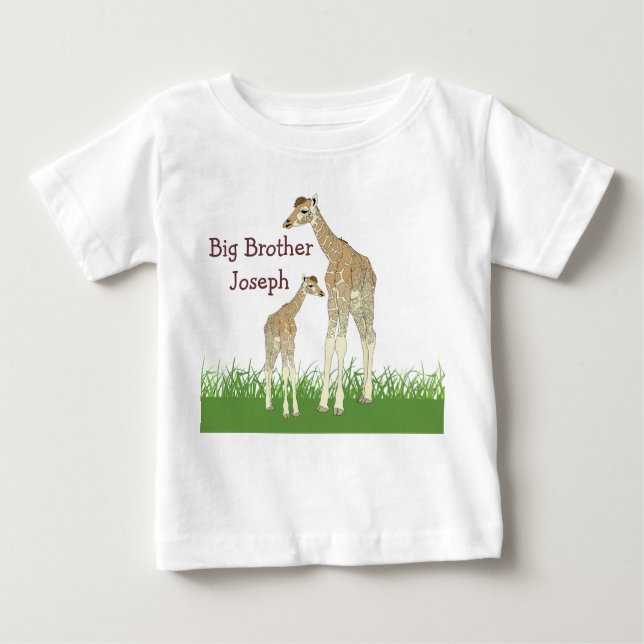 Sibling Giraffes Kid's T-Shirt (Front)