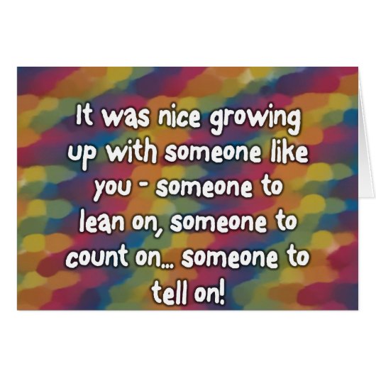 Siblings (Front Horizontal)