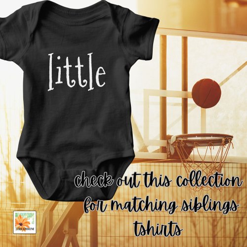 siblings announcement sibling gift LITTLE  Baby Bodysuit