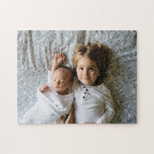 Siblings Best Friends Big Brother Family Photo Jigsaw Puzzle