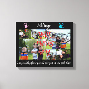 siblings canvas print