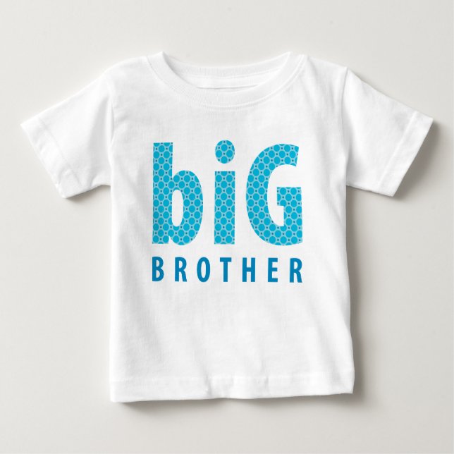 SIBLINGS COLLECTION - big brother {blue} Baby T-Shirt (Front)