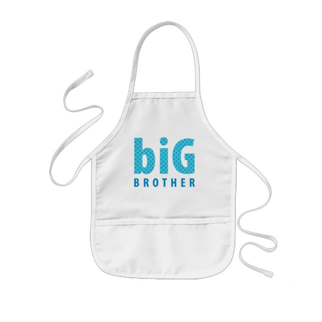 SIBLINGS COLLECTION - big brother {blue} Kids' Apron (Front)
