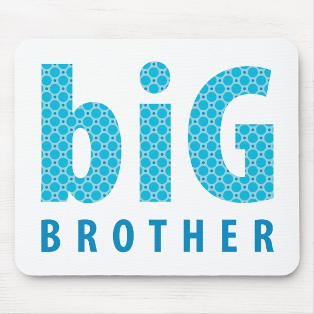 SIBLINGS COLLECTION - big brother {blue} Mouse Pad (Front)