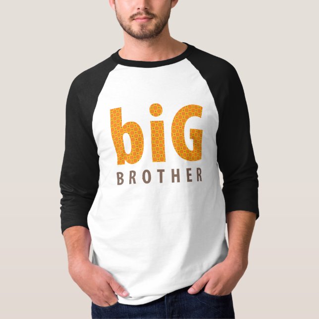 SIBLINGS COLLECTION - big brother {orange} T-Shirt (Front)
