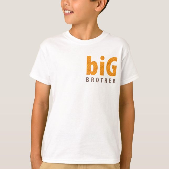 SIBLINGS COLLECTION - big brother {orange} T-Shirt (Front)
