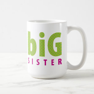 SIBLINGS COLLECTION - big sister {lime} Coffee Mug