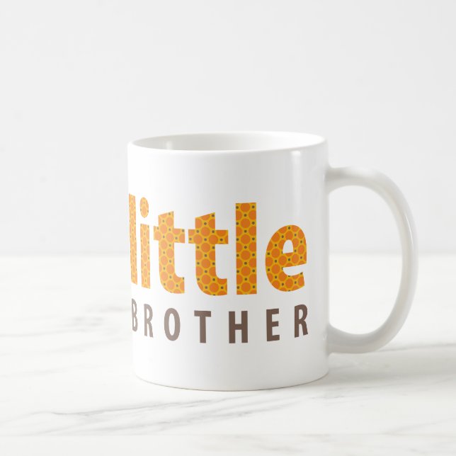 SIBLINGS COLLECTION - little brother {orange} Coffee Mug (Right)