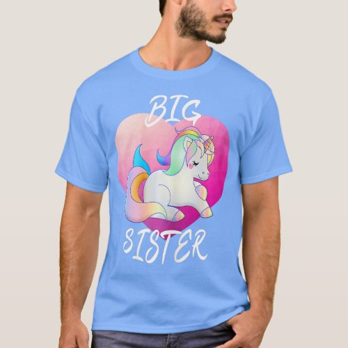 Siblings day  Big Sister Unicorn For Girls Gift  T_Shirt