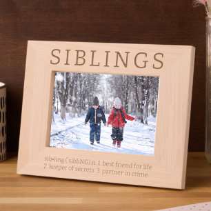 Siblings Dictionary Definition Fun Engraved Frames