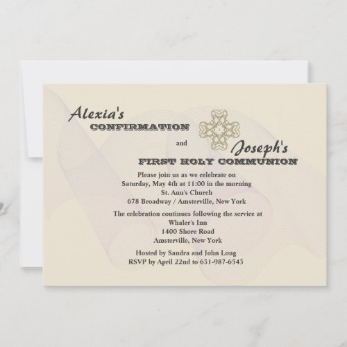 Siblings Religious Neutral Invitation