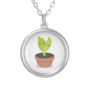 Siblings Silver Plated Necklace