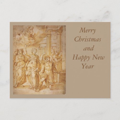 Sibylle announcing the Birth of the Christ Child b Postcard