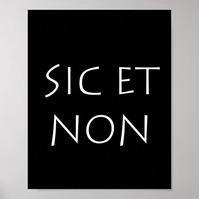 sic et non poster (Front)