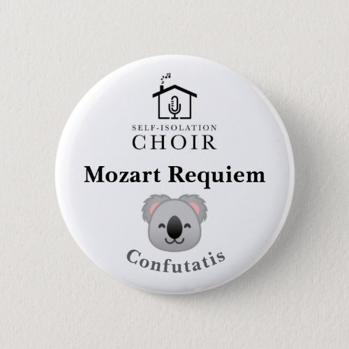 SIC Mozart Requiem Confutatis koala badge Button