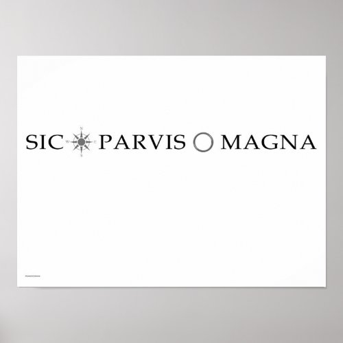 Sic Parvis Magna Across Poster