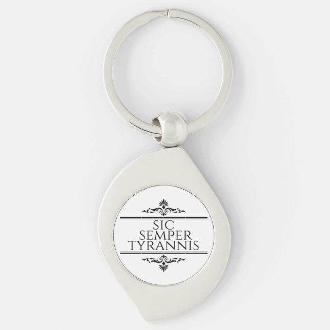 Sic Semper Tyrannis Keychain (Front)