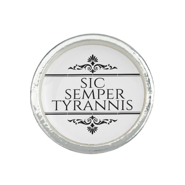 Sic Semper Tyrannis Ring (Front)