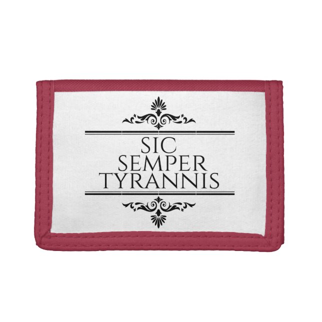 Sic Semper Tyrannis Trifold Wallet (Front)