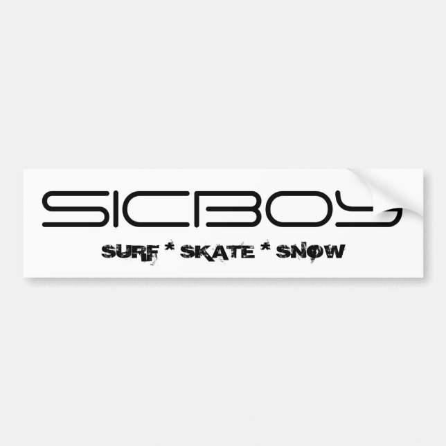SICBOY BUMPER ENHANCER STICKER (Front)