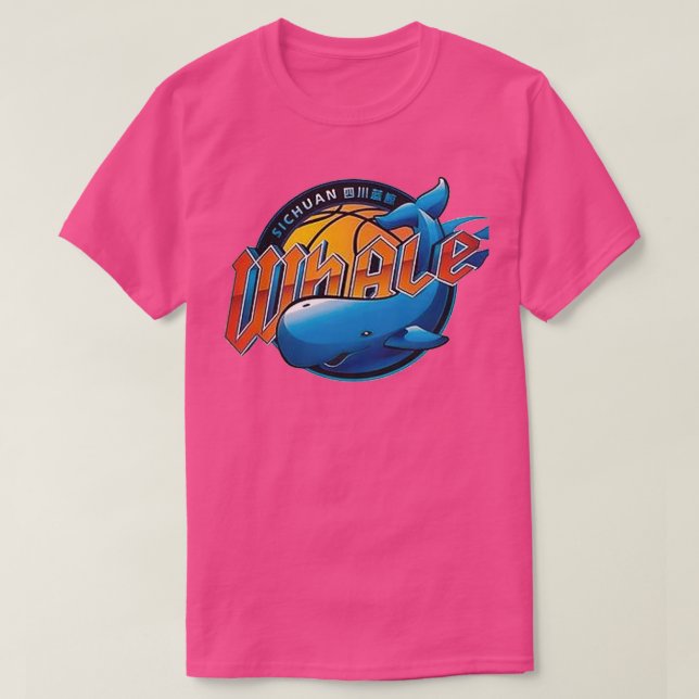 Sichuan Blue Whales CBA Chinese Basketball Whale L T-Shirt (Design Front)