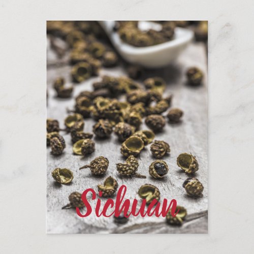 Sichuan Pepper Chinese Cuisine Holiday Postcard