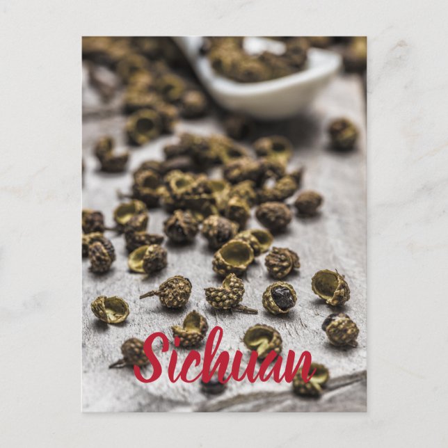 Sichuan Pepper Chinese Cuisine Holiday Postcard (Front)
