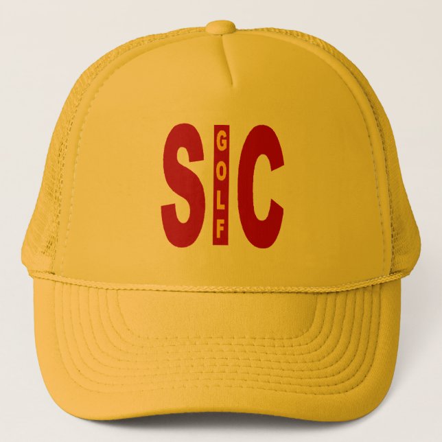 SICILA GOLF YELLOW Trucker cap (Front)