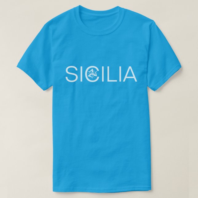 Sicilia and Trinacria T-Shirt (Design Front)