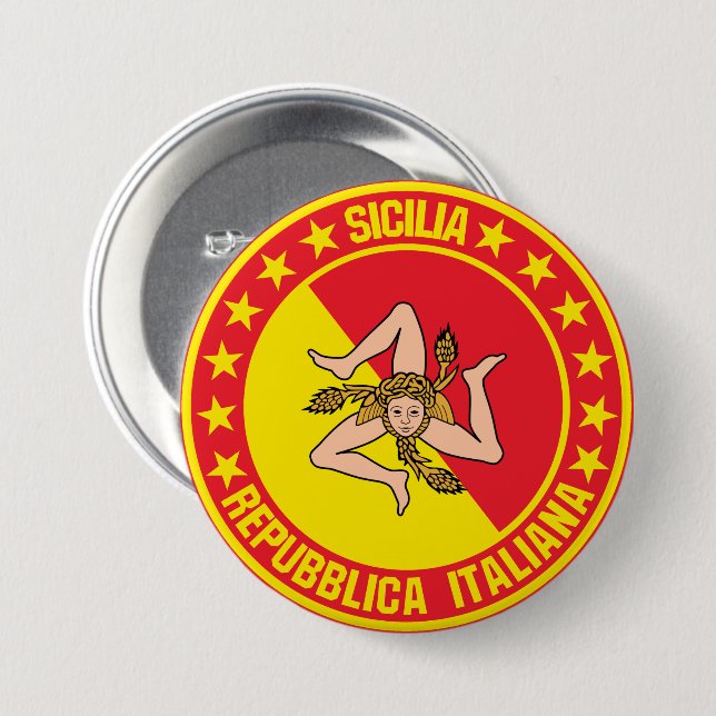 Sicilia                                            button (Front & Back)