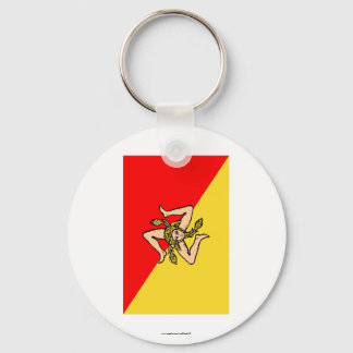 Sicilia flag keychain