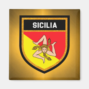 Sicilia Flag Magnet