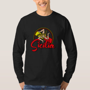 Sicilia Flag Sicily Palermo Italy  18 T-Shirt