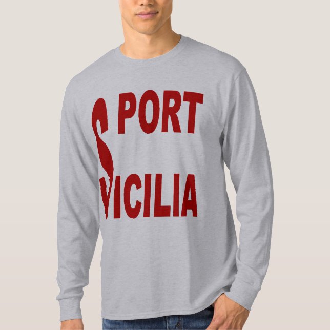 SICILIA gray T-shirt (Front)