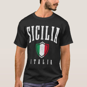 Sicilia Italy Sicily Italia Italian Flag Pride Pul T-Shirt