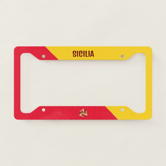 Sicilia License Plate Frame (Front)