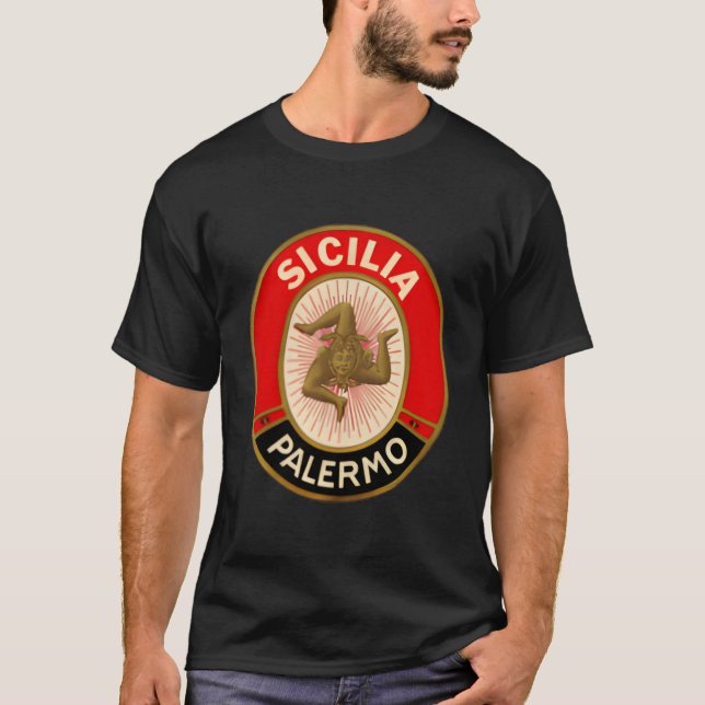 Sicilia Palermo Style Sicily T-Shirt (Front)