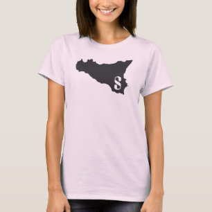 Sicilia pink and black T-Shirt