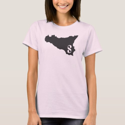 Sicilia pink and black T_Shirt