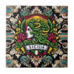 Sicilia Sicilian Design  Ceramic Tile<br><div class="desc">Sicilia Sicilian Design ceramic tile</div>