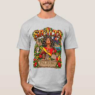 SICILIA Sicilian Design Customize Name PALERMO T-Shirt