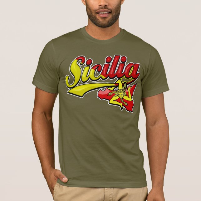 Sicilia Sicilian Trinacria  T-Shirt (Front)
