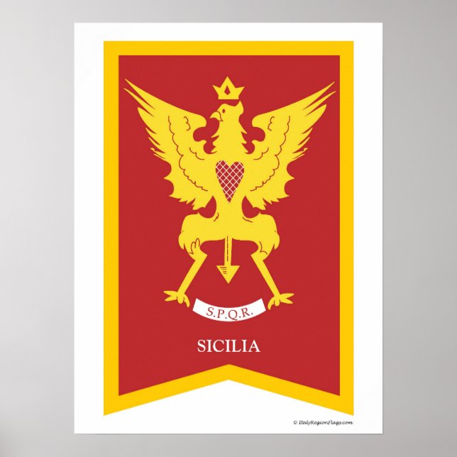 Sicilia Sicily Italy region Poster (Front)
