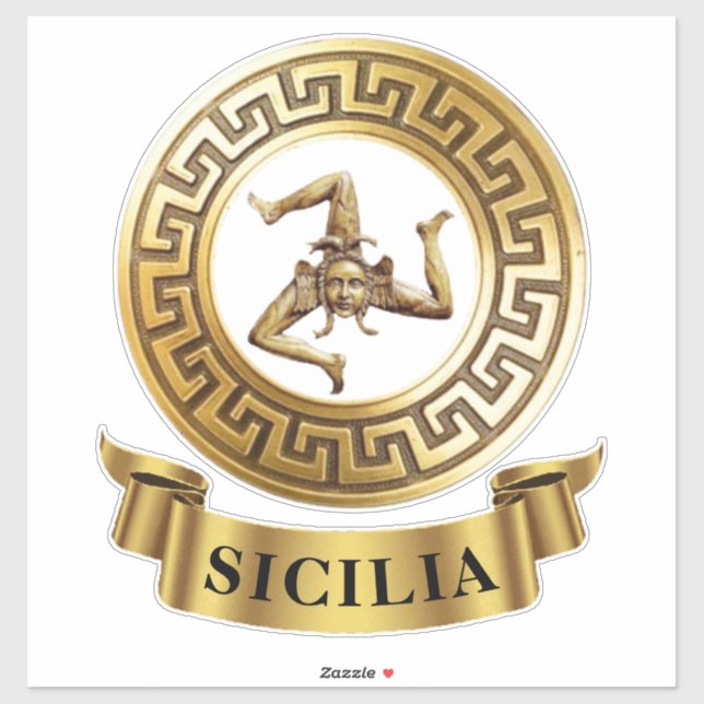 Sicilia Sicily Trinacria Symbol  Sticker (Sheet)
