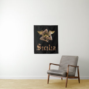 Sicilia / Sicily Trinacria Tapestry