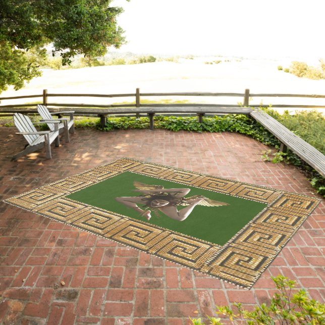 Sicilia The Sicilian Trinacria (Medusa) Area  Outdoor Rug (Insitu (Outdoor 3))