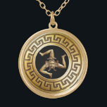 Sicilia (Trinacria Symbol) Gold Plated Necklace<br><div class="desc">Sicilia (Trinacria Symbol) Gold Plated Unisex Necklace -
Makes a Great Gift!</div>