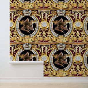 Sicilia (Trinacria) the Italian Medusa Designer Wallpaper